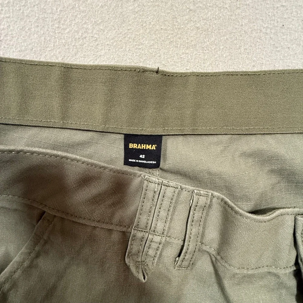 Brahma Green Cargo Utility Ripstop‎ Work Hiking Shorts Men Size 42